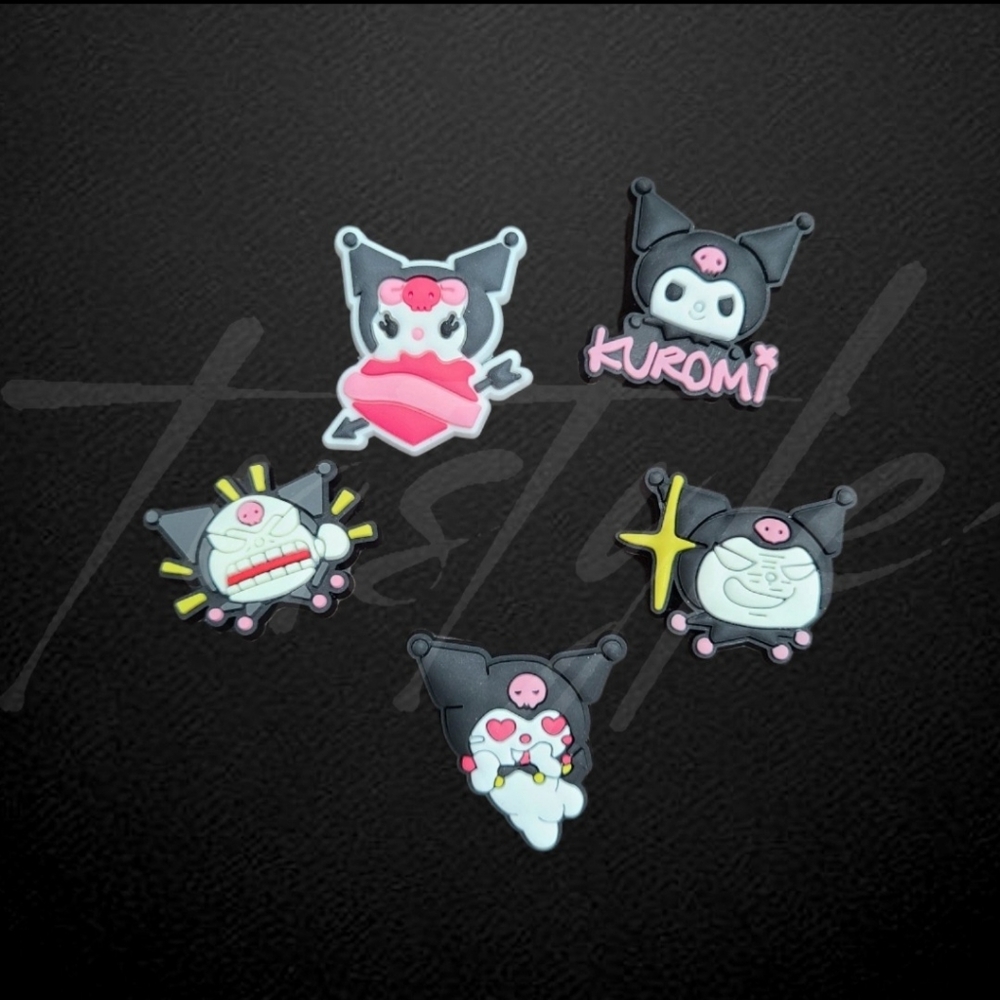 3/$15 ⭐️ONLY SET⭐️ Kuromi Shoe Charms